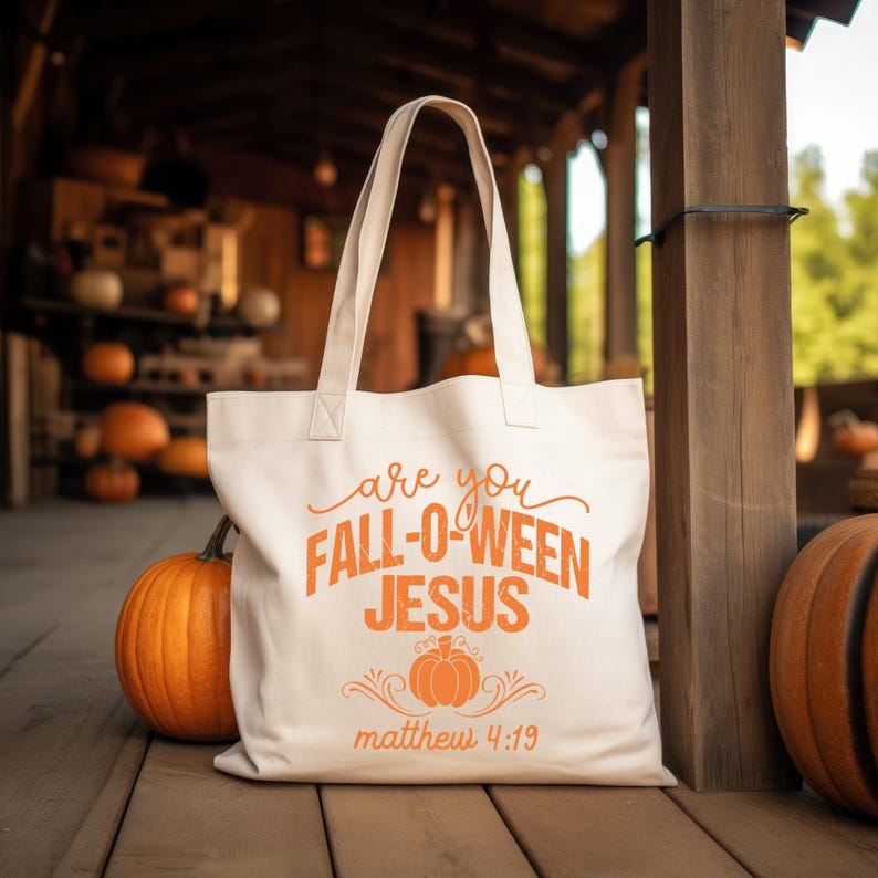 Are You Fall-O-Ween Jesus Tote Bag — view 1