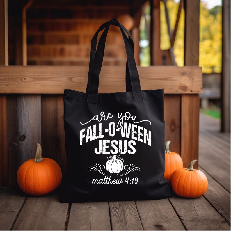 Are You Fall-O-Ween Jesus Tote Bag — view 2